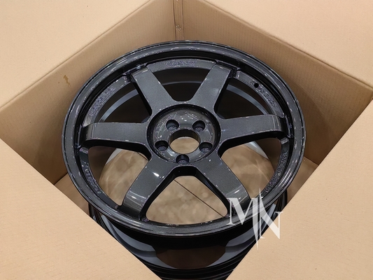 Volk Racing TE37 SL 휠 블랙 에디션 III 4x100 5x120 18 19 20 인치 커스텀 더블 블랙 릴