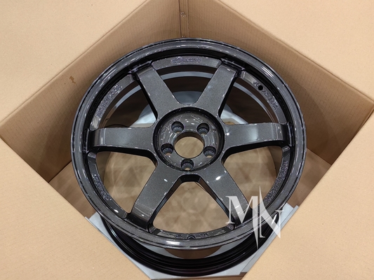 Volk Racing TE37 SL 휠 블랙 에디션 III 4x100 5x120 18 19 20 인치 커스텀 더블 블랙 릴